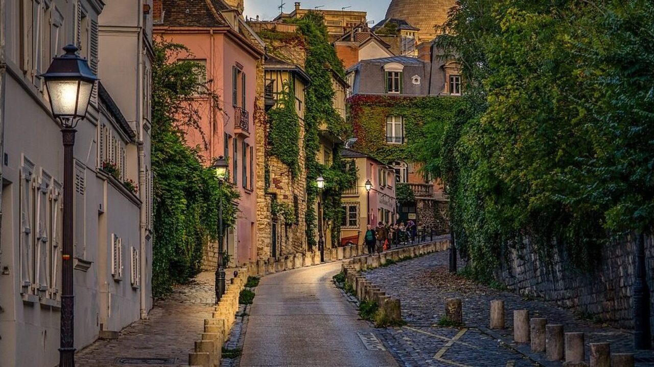 Rue de l'Abreuvoir, parada do tour em Montmartre